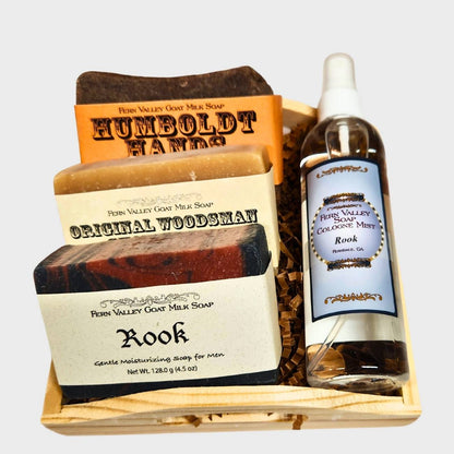 Handmade Goat Milk Soap + Cologne | Masculine Gift Crate