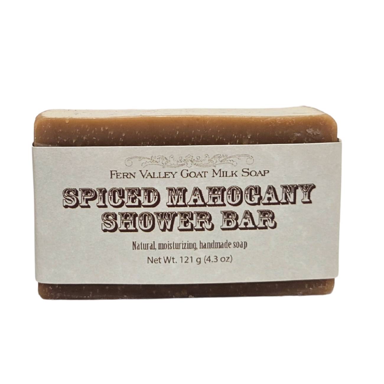 Handmade Goat Milk Soap | Shower Bar | Spiced Mahogany