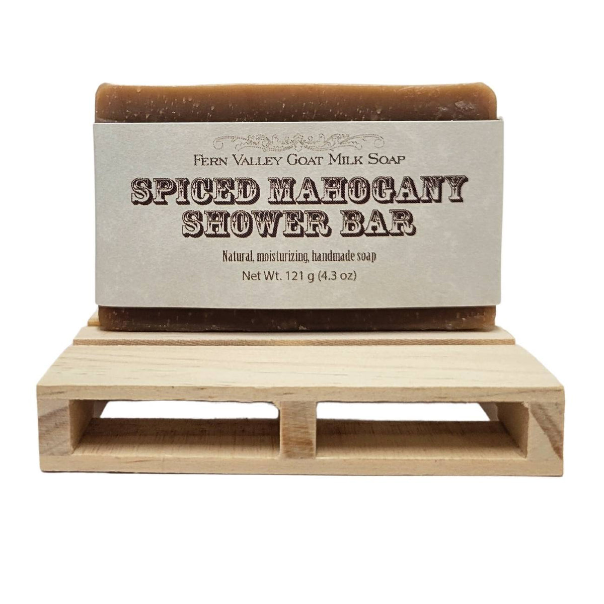 Handmade Goat Milk Soap | Shower Bar | Spiced Mahogany