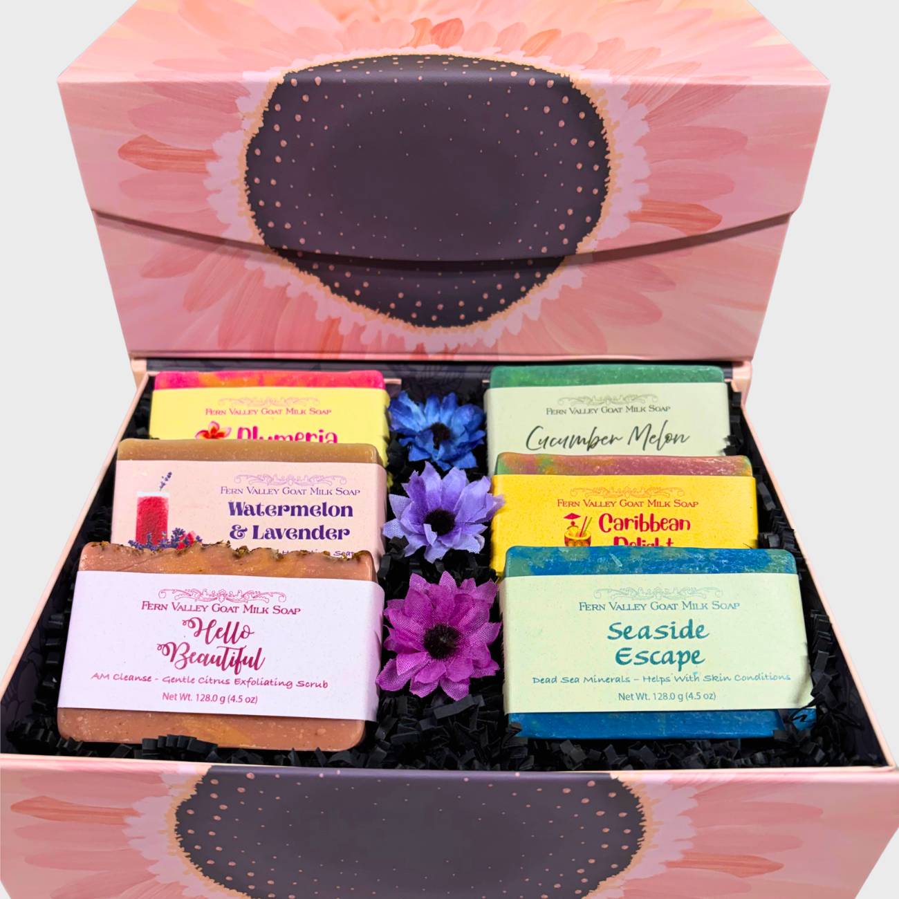 Handmade Goat Milk Soap | Sunflower Gift Box For Her