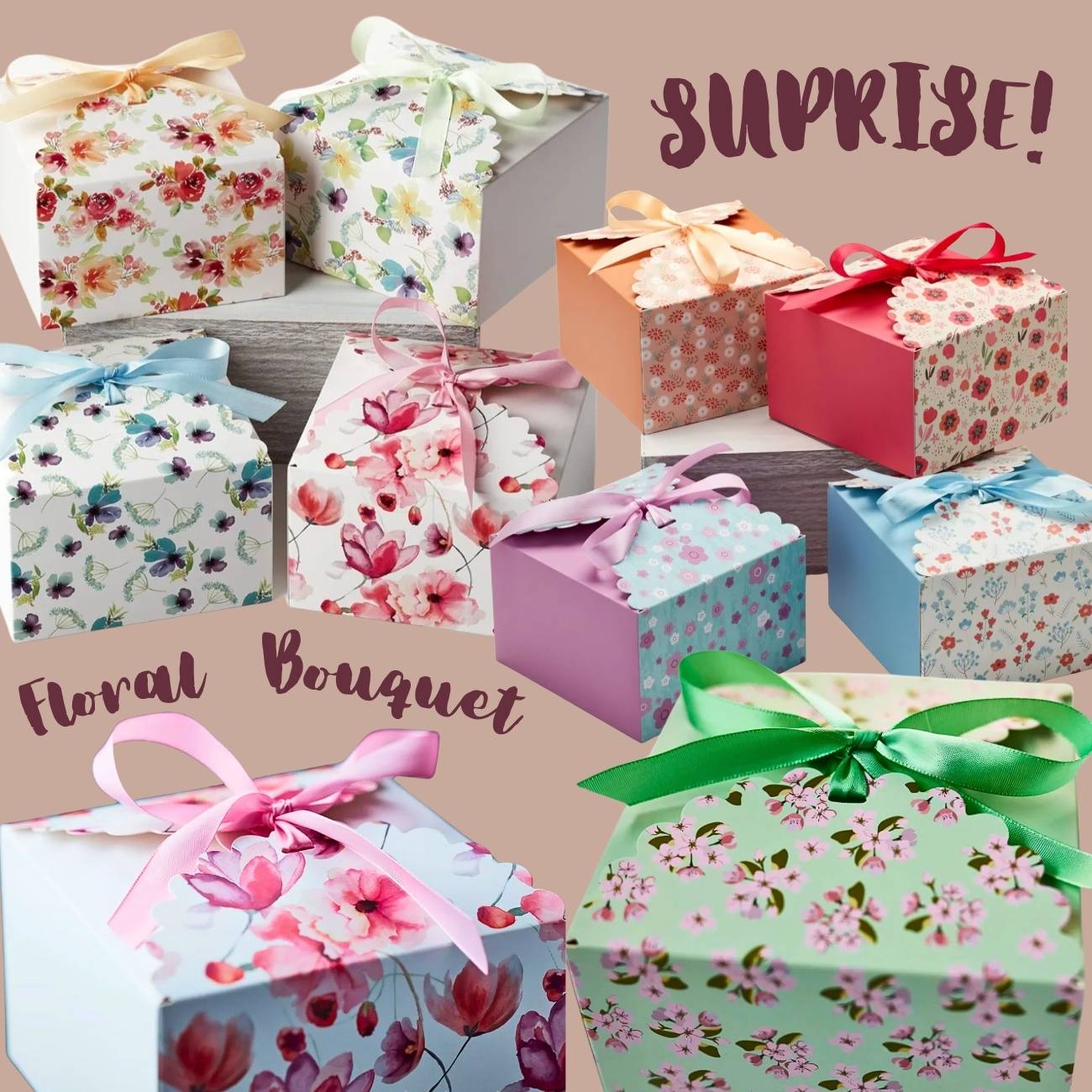 Floral Surprise Gift Set For Her | Handmade Goat Milk Soap + Lotion