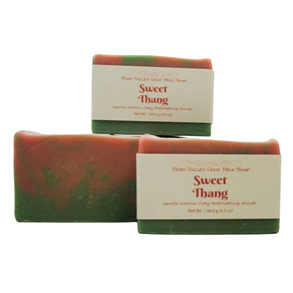 Natural Goat Milk Soap | Exfoliating Kaolin Clay Scrub |  Sweet Thang