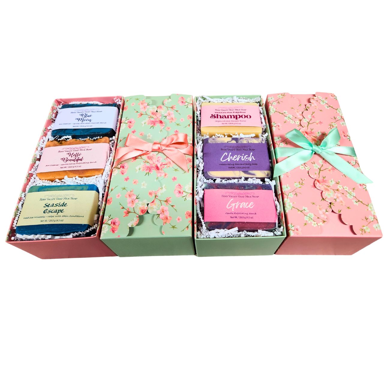 Handmade Goat Milk Soap | 3 Bar Assortment | Gift Box for Her