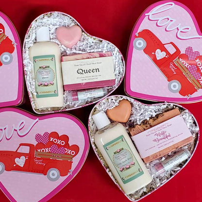 Handmade Goat Milk Soap Valentines Day Gift Tin  | Fragrance Choice