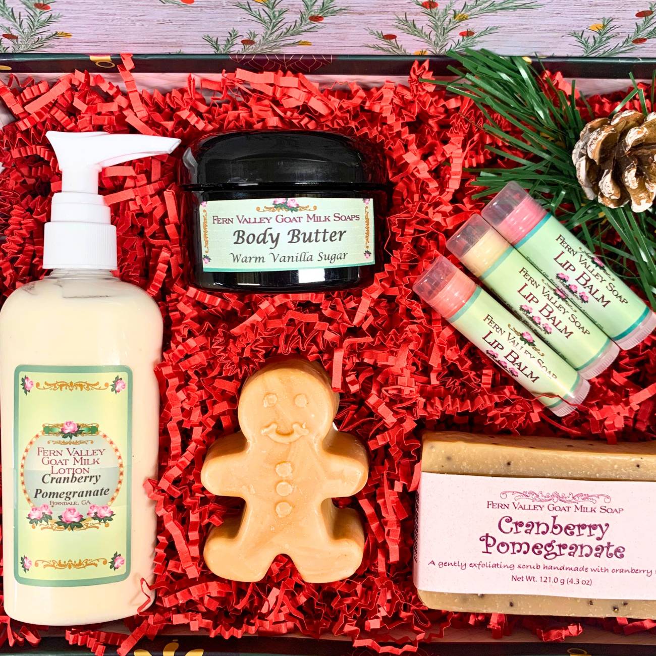 Handmade Goat Milk Soaps and Lotion | Warm Christmas Wishes Gift Set