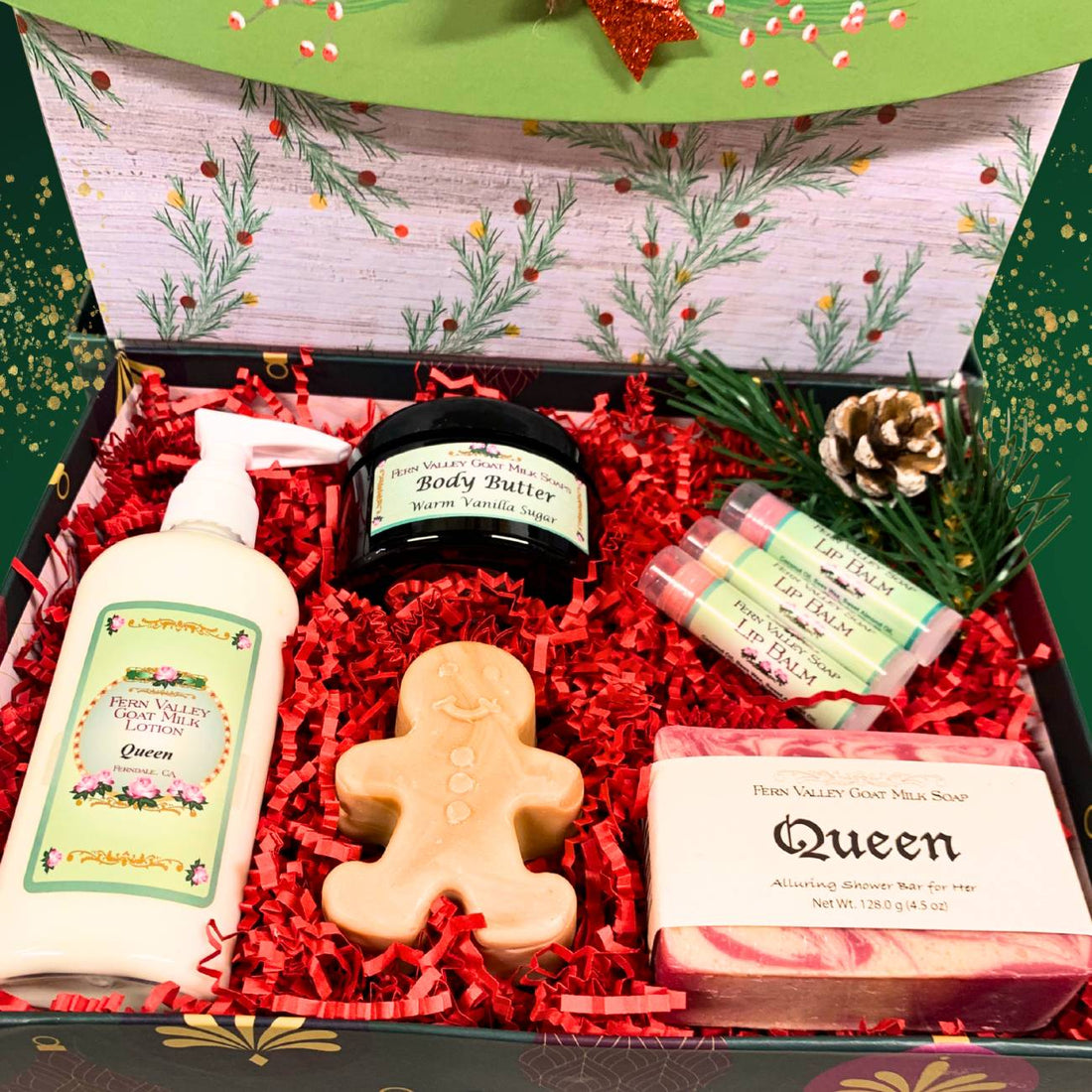 Handmade Goat Milk Soaps and Lotion | Warm Christmas Wishes Gift Set