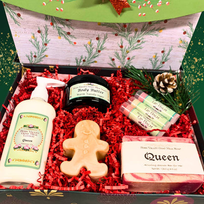 Handmade Goat Milk Soaps and Lotion | Warm Christmas Wishes Gift Set