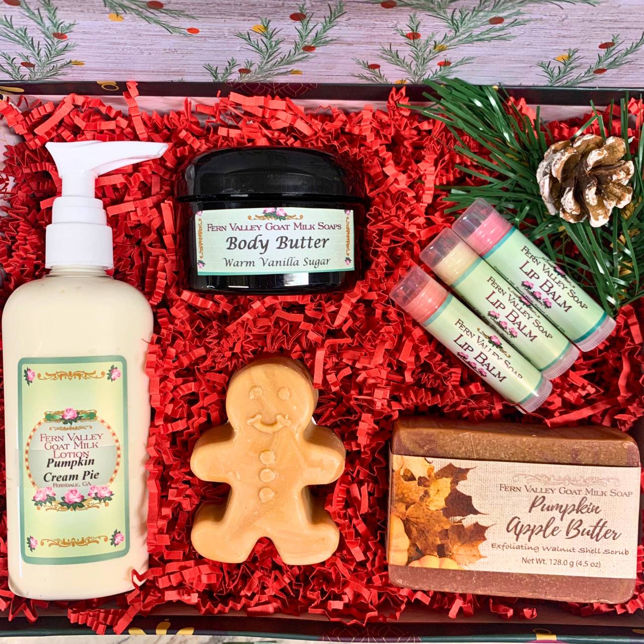 Handmade Goat Milk Soaps and Lotion | Warm Christmas Wishes Gift Set