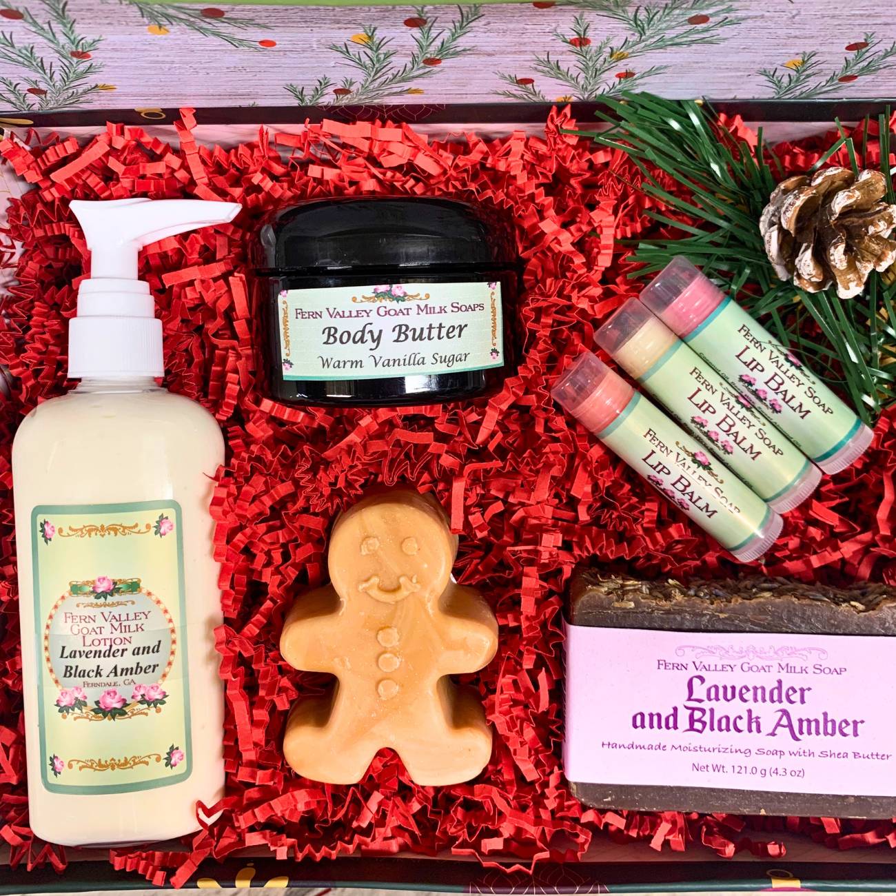 Handmade Goat Milk Soaps and Lotion | Warm Christmas Wishes Gift Set