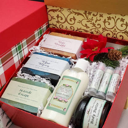 Handmade Goat Milk Soaps and Lotion | Lovely Gift Box Set for Her