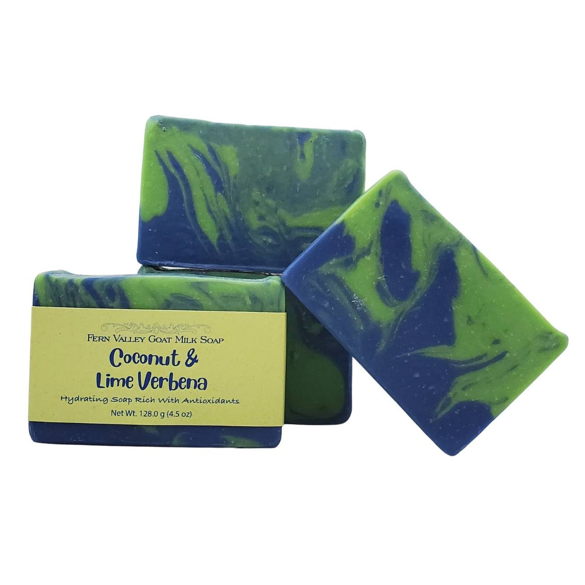 Handmade Goat Milk Soap | Hydrating With Antioxidants | Tropical Coconut &amp; Lime Verbena Scent