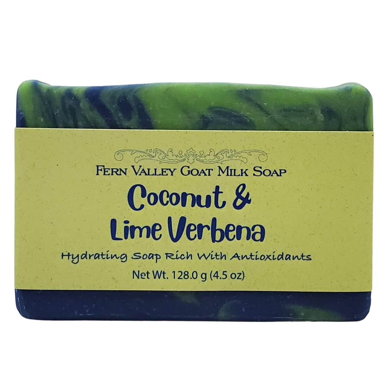 Handmade Goat Milk Soap | Hydrating With Antioxidants | Tropical Coconut &amp; Lime Verbena Scent