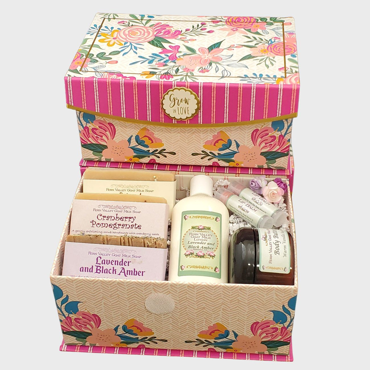 Handmade Goat Milk Soaps | Delightful Gift Box Includes Lotion +Body Butter