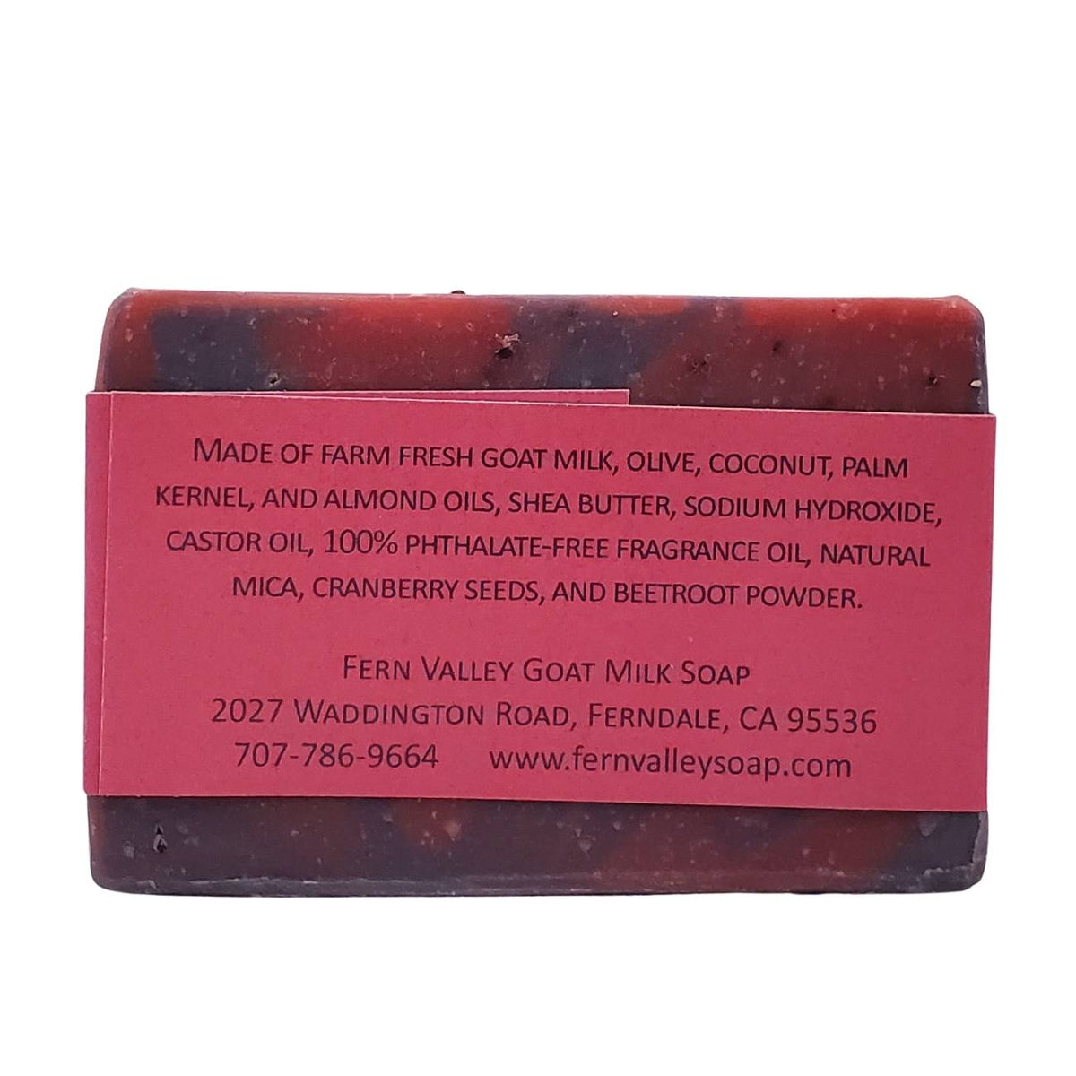 Natural Goat Milk Soap | Exfoliating Cranberry-Seed Scrub | Divine - Musky Floral Scent