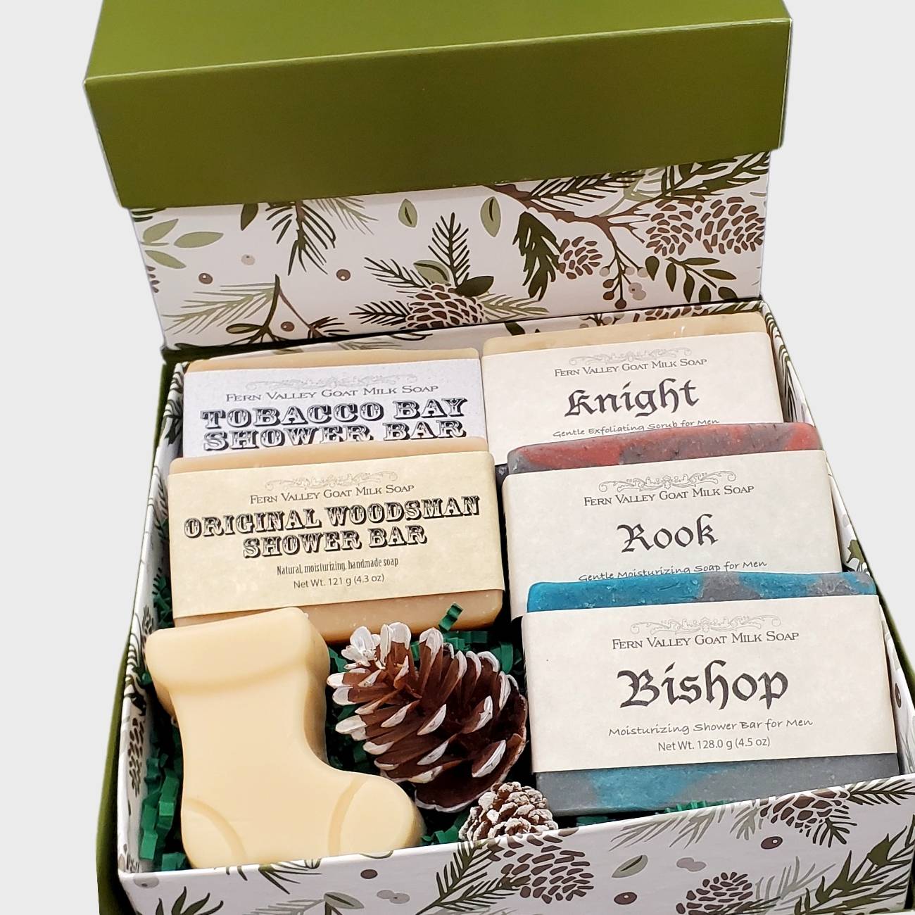 Handmade Goat Milk Soaps | Masculine Scented Shower Soap | Gift Box