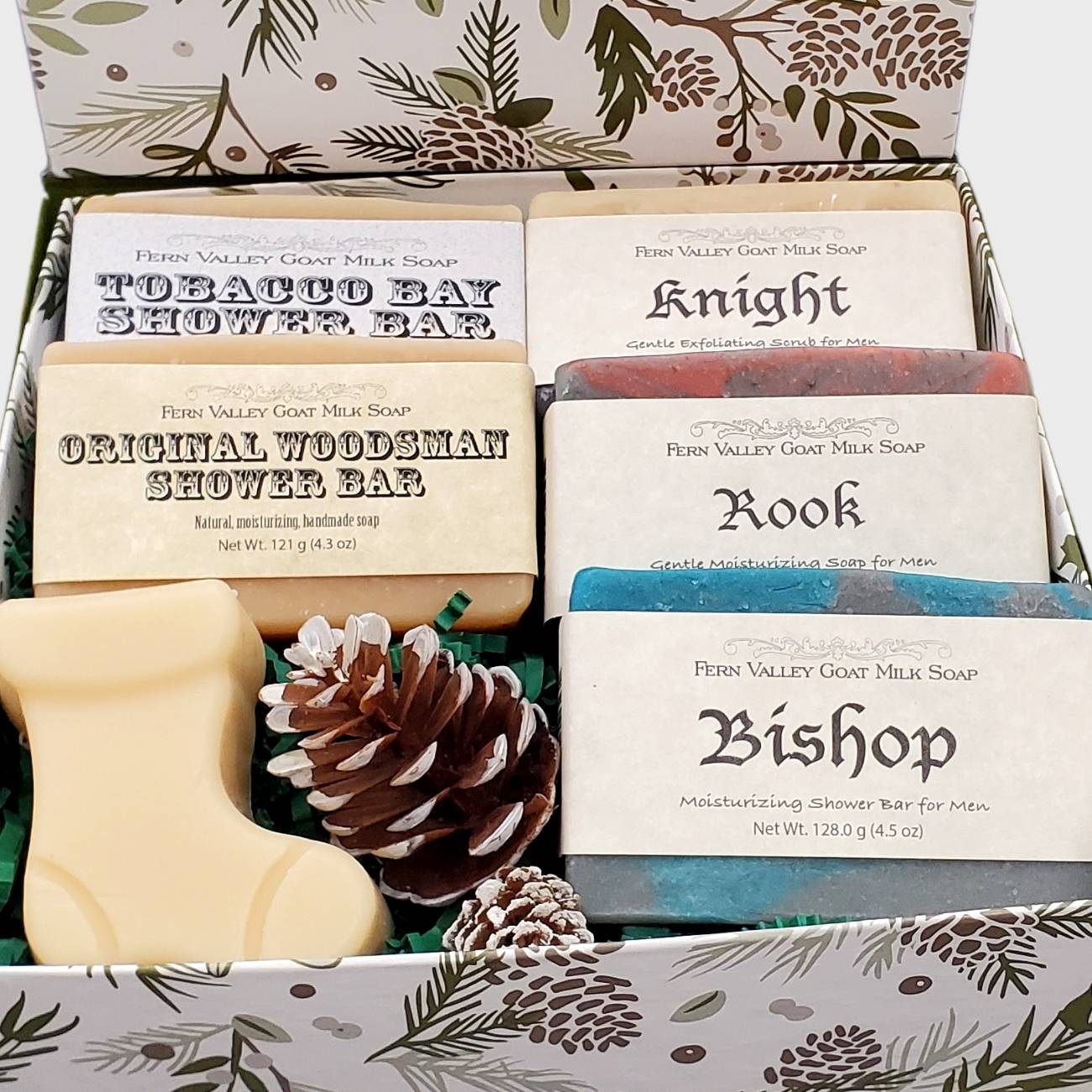 Handmade Goat Milk Soaps | Masculine Scented Shower Soap | Gift Box