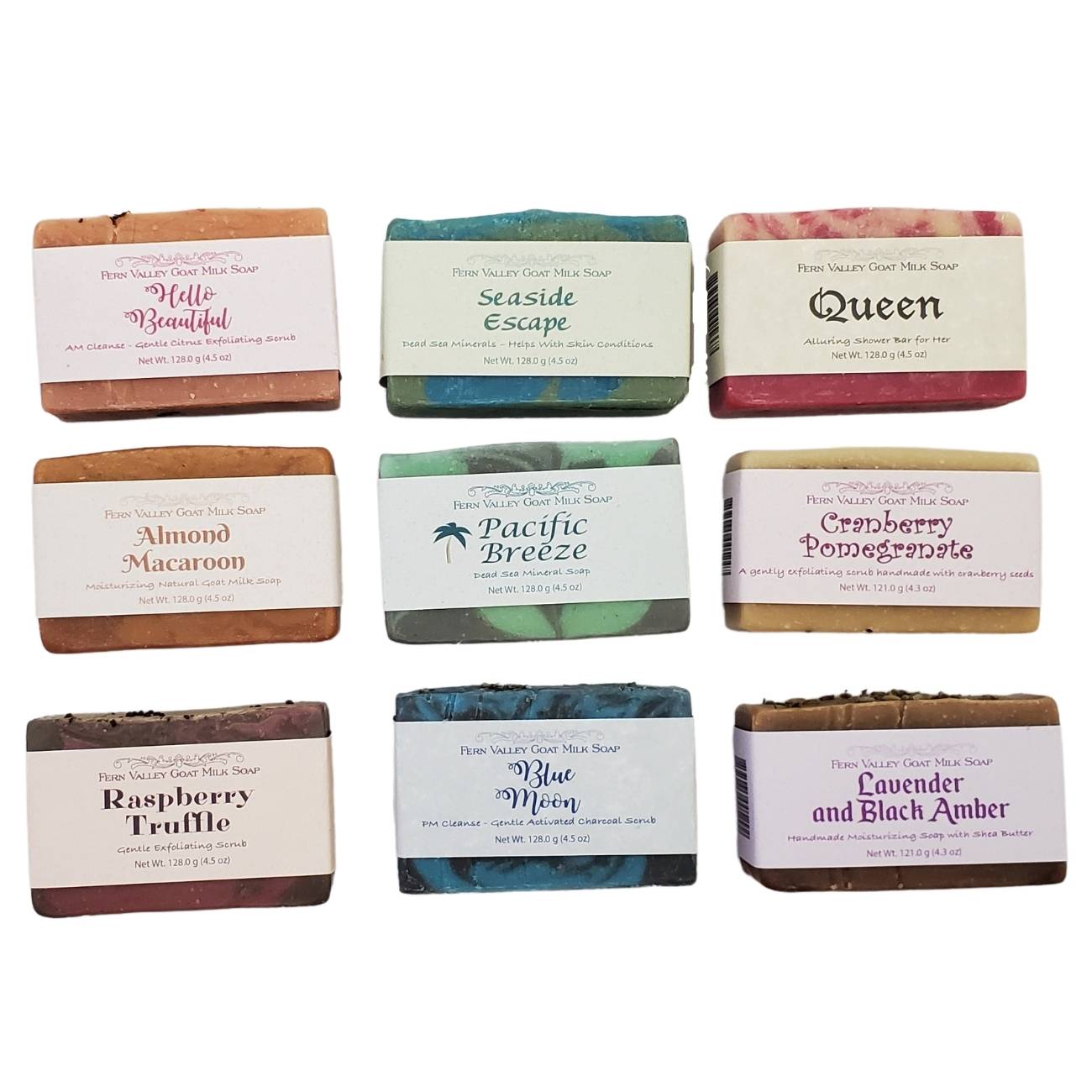 Handmade Goat Milk Soap | Nine Bar Sampler Assortment | Gift Box for Her