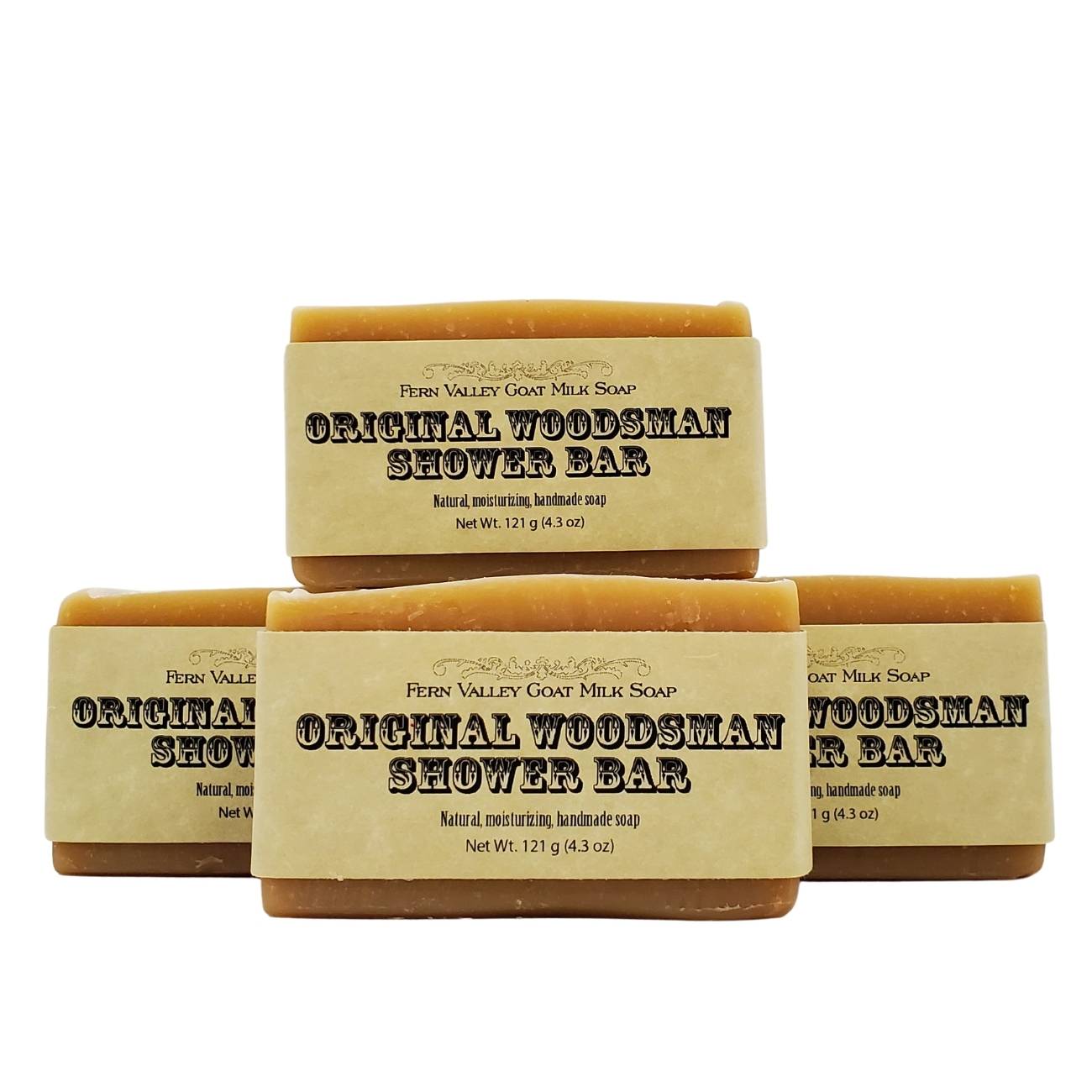 Handmade Goat Milk Soap | Shower Bar | Original Woodsman