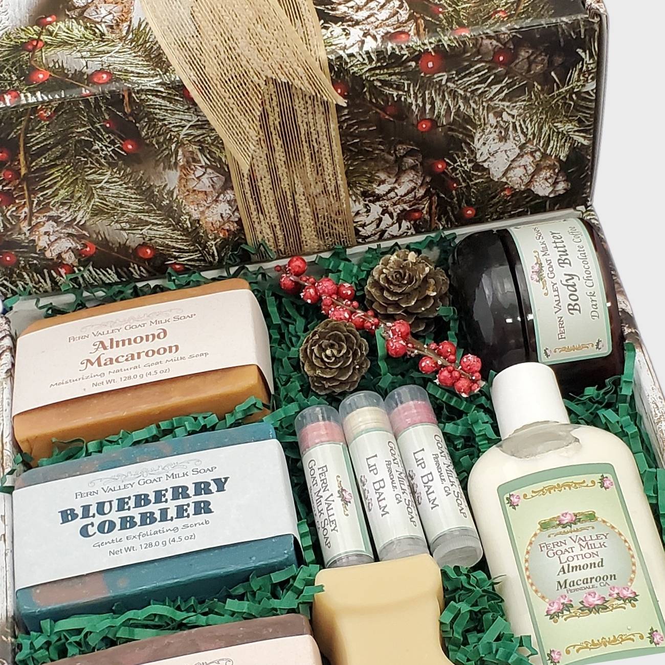 Christmas Gift Box Set | Handmade Goat Milk Soaps, Lotion +Body Butter