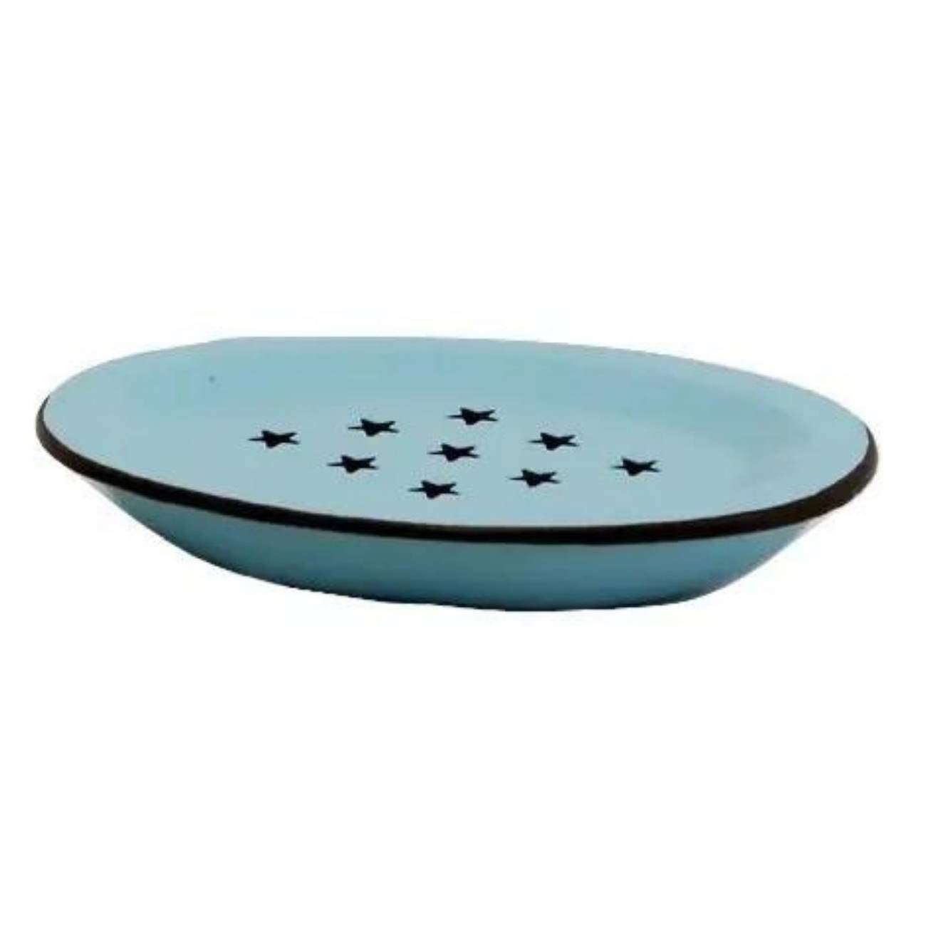 Draining Soap Dish With Tray | Fern Valley Soap | Enameled Metal