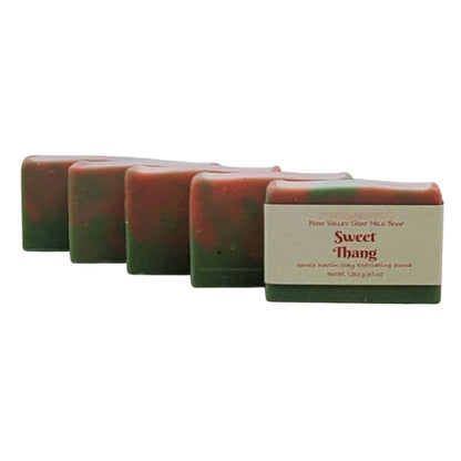 Natural Goat Milk Soap | Exfoliating Kaolin Clay Scrub |  Sweet Thang