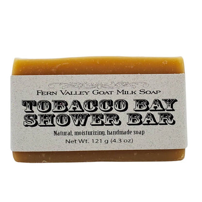Handmade Goat Milk Soap | Shower Bar | Tobacco Bay