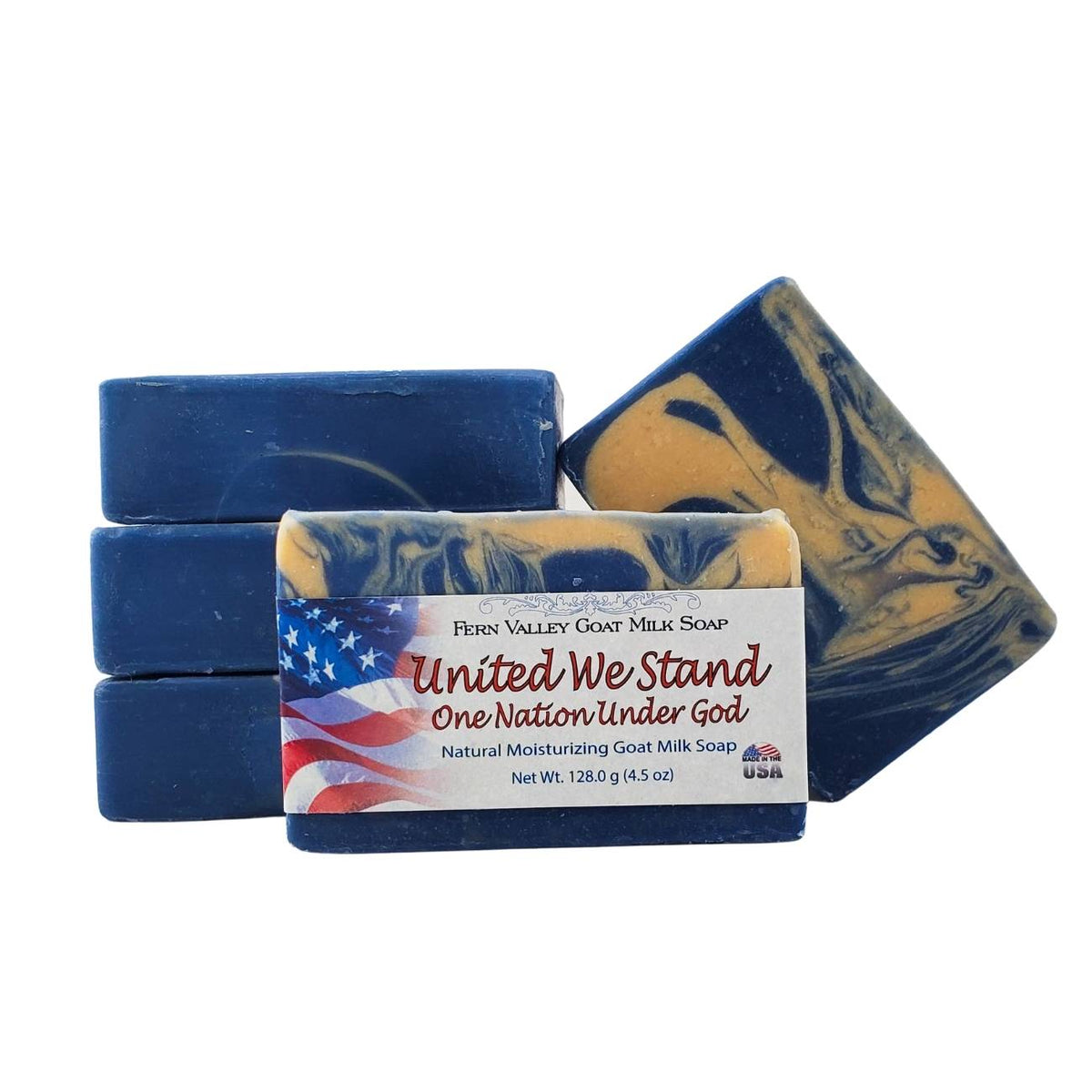 Patriotic Goat Milk Soap | United We Stand | Moisturizing Bar Soap for Family