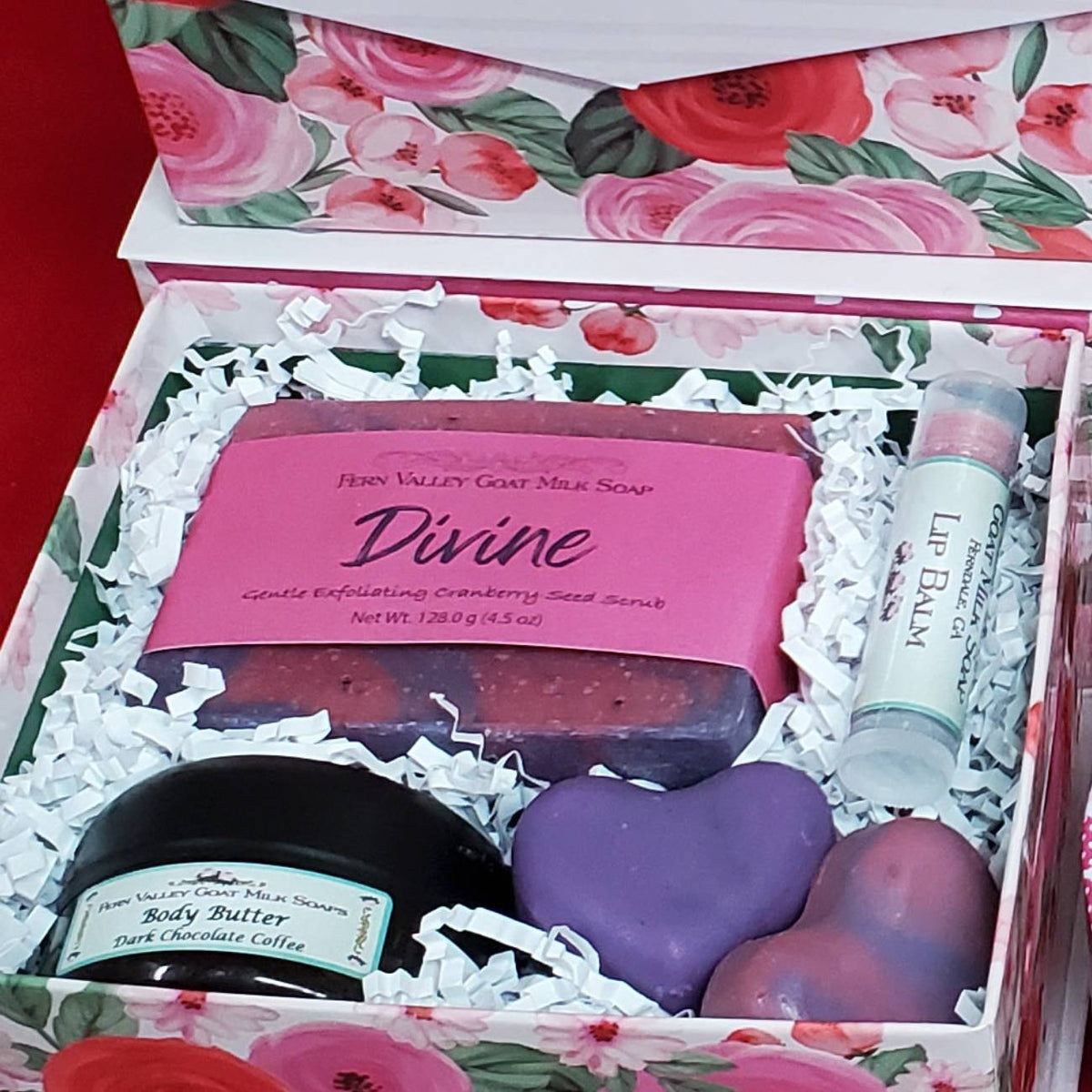 Handmade Goat Milk Soap + Body Butter  | Valentines Day Gift Box