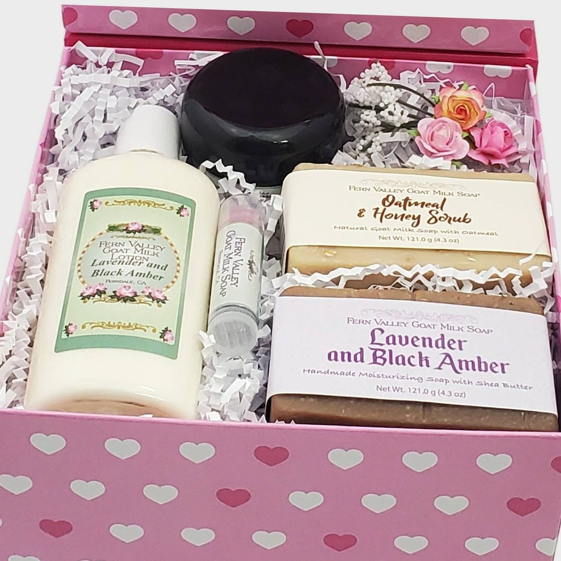 Handmade Goat Milk Soap + Lotion | Valentines Day Gift Set